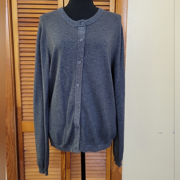 EUC Apostrophe Cardigan Sweater Size Large - Picture 2 of 13
